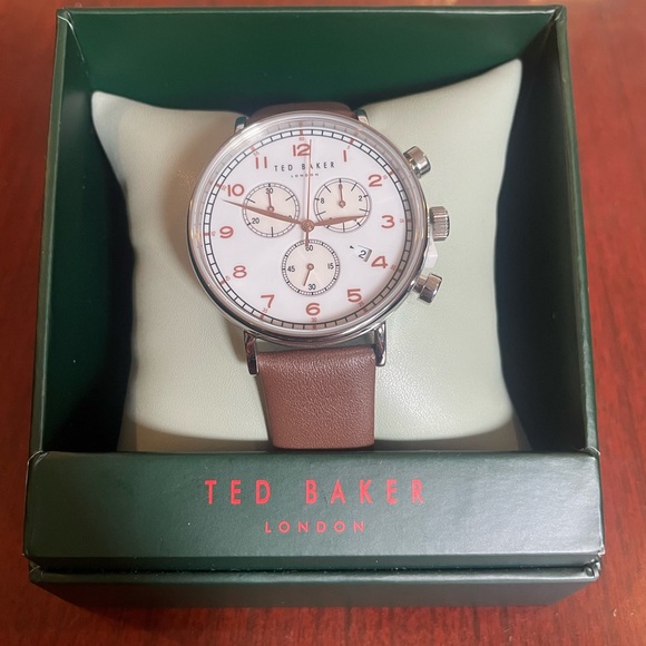 Ted Baker Barnetb Leather Watch NWT - Picture 1 of 6